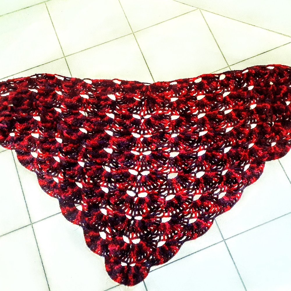Handmade crochet hippie shot
